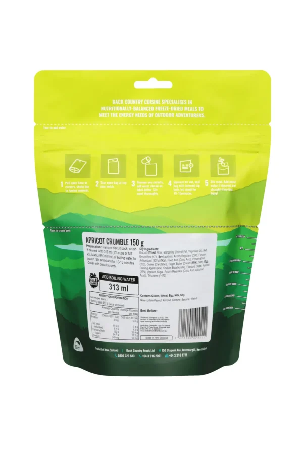 Back Country Cuisine Apricot Crumble —150 G>Macpac Outlet