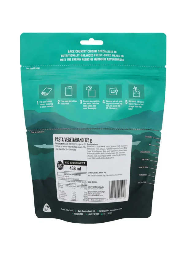 Back Country Cuisine Past Vegetariano —175 G>Macpac Cheap