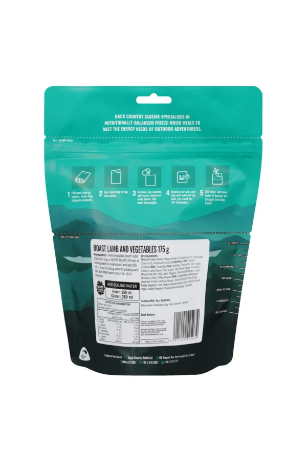 Back Country Cuisine Roast Lamb And Vegetables —175 G>Macpac Outlet