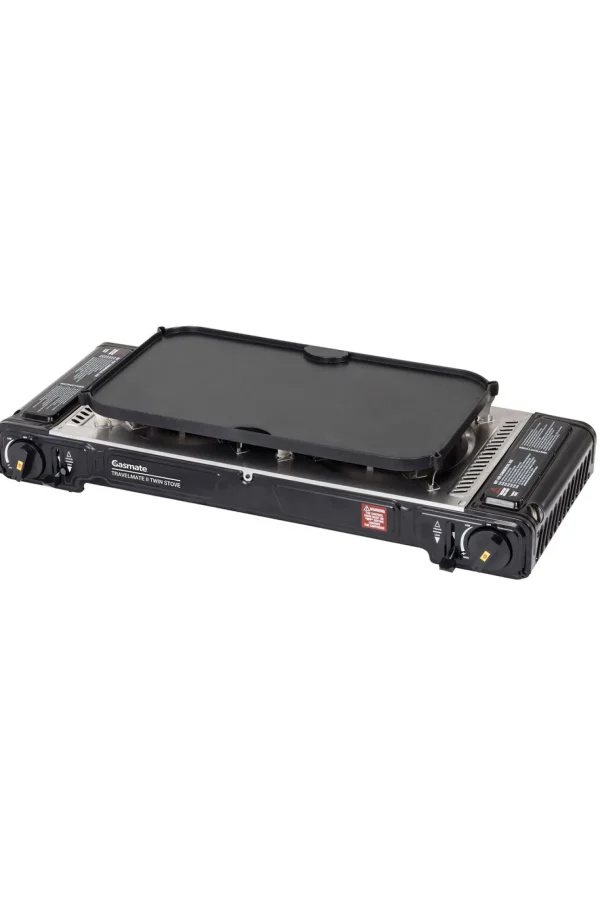 Gasmate Travelmate Ii Ss Twin Butane Stove With Hotplate>Macpac Sale