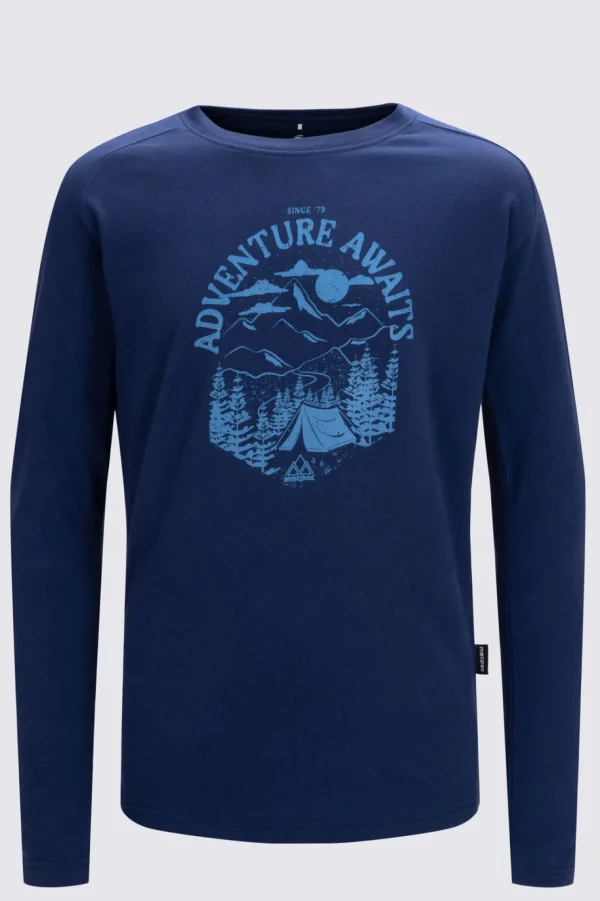 Kids' Adventure Awaits Long Sleeve T-Shirt>Macpac Store