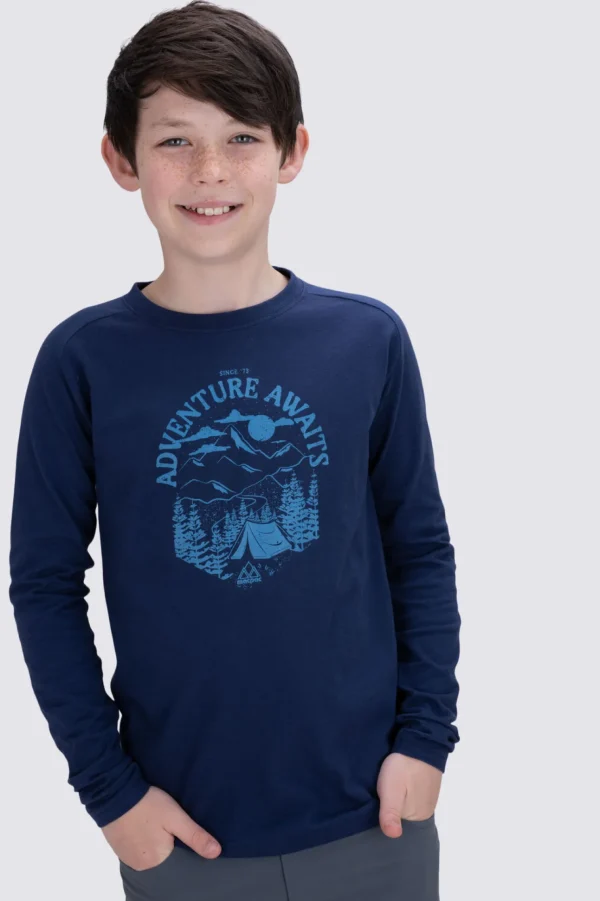Kids' Adventure Awaits Long Sleeve T-Shirt>Macpac Store