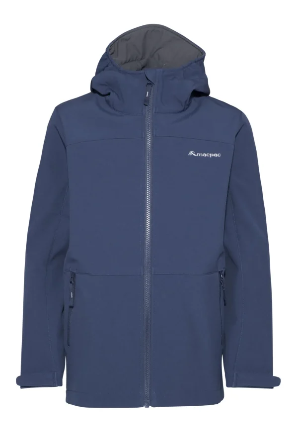 Kids' Sabre Hooded Softshell Jacket>Macpac Best Sale