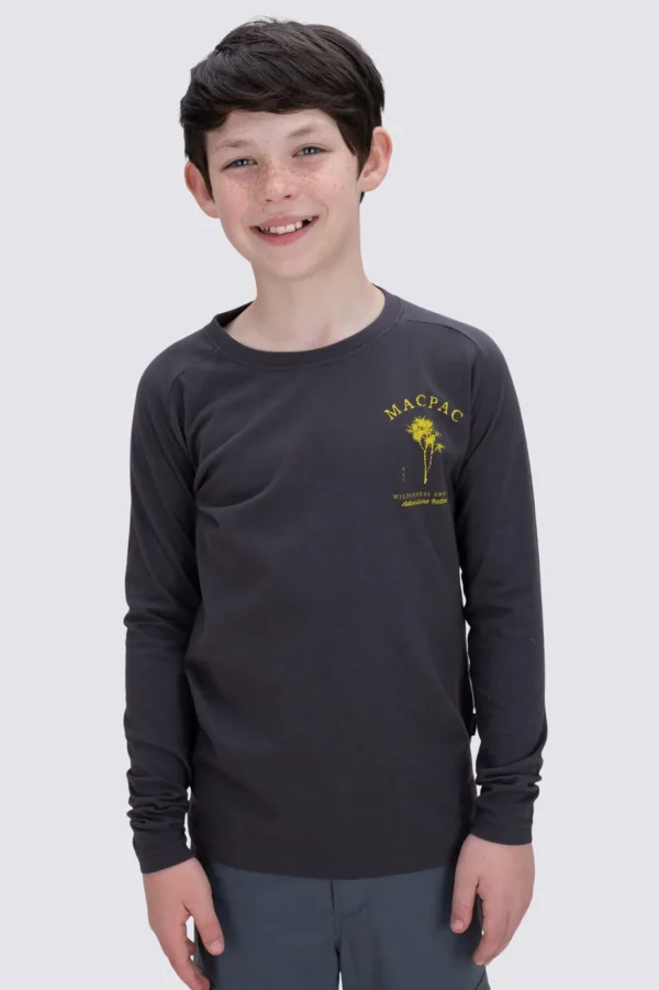 Kids' Trees Graphic Long Sleeve T-Shirt>Macpac Fashion