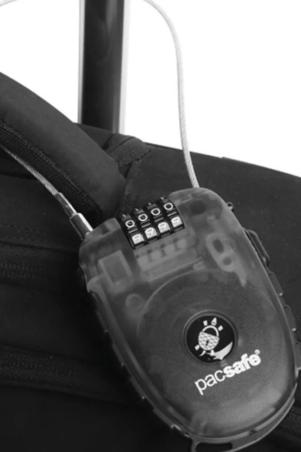 Pacsafe Retractasafe 250 Retractable Cable Lock 4-Dial>Macpac Clearance