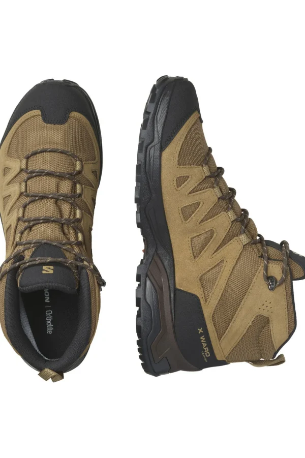 Salomon Men'S X Ward Leather Gtx Mid Hiking Boots>Macpac Flash Sale