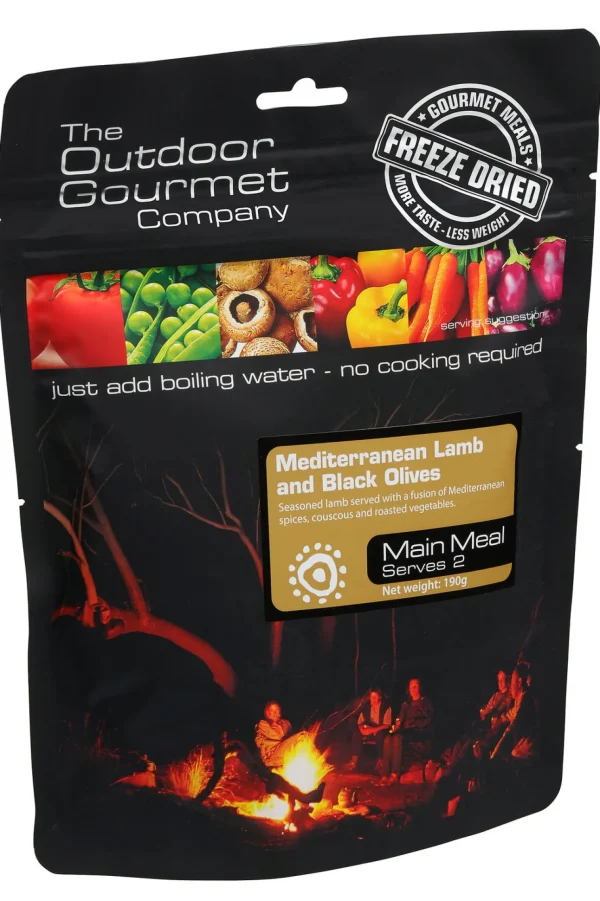 The Outdoor Gourmet Company Mediterranean Lamb And Black Olives —190 G>Macpac Store