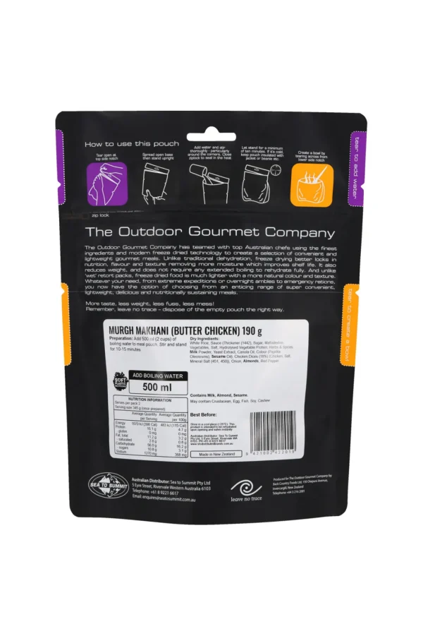 The Outdoor Gourmet Company Butter Chicken —190 G>Macpac Cheap