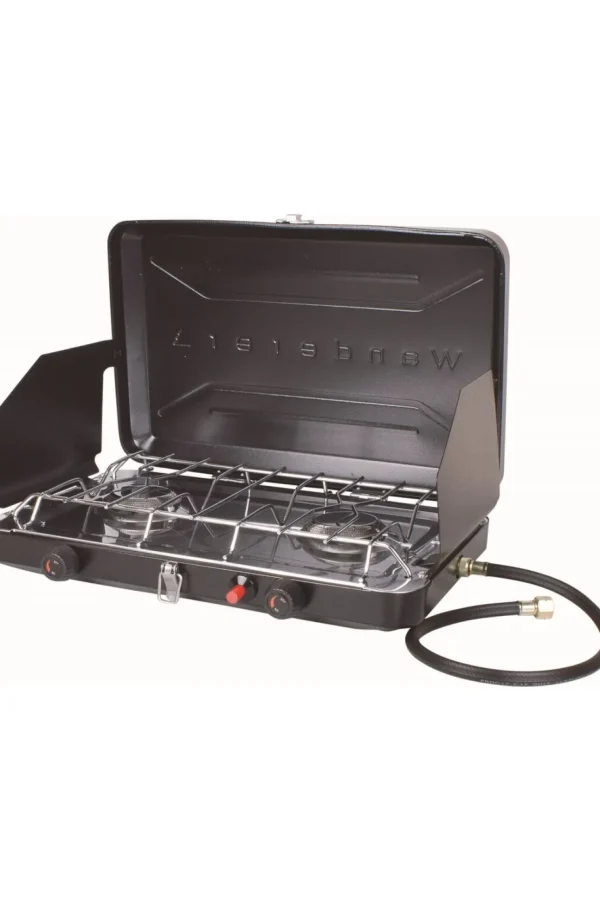 Wanderer 2 Burner Lpg Portable Stove With Drip Tray>Macpac Sale