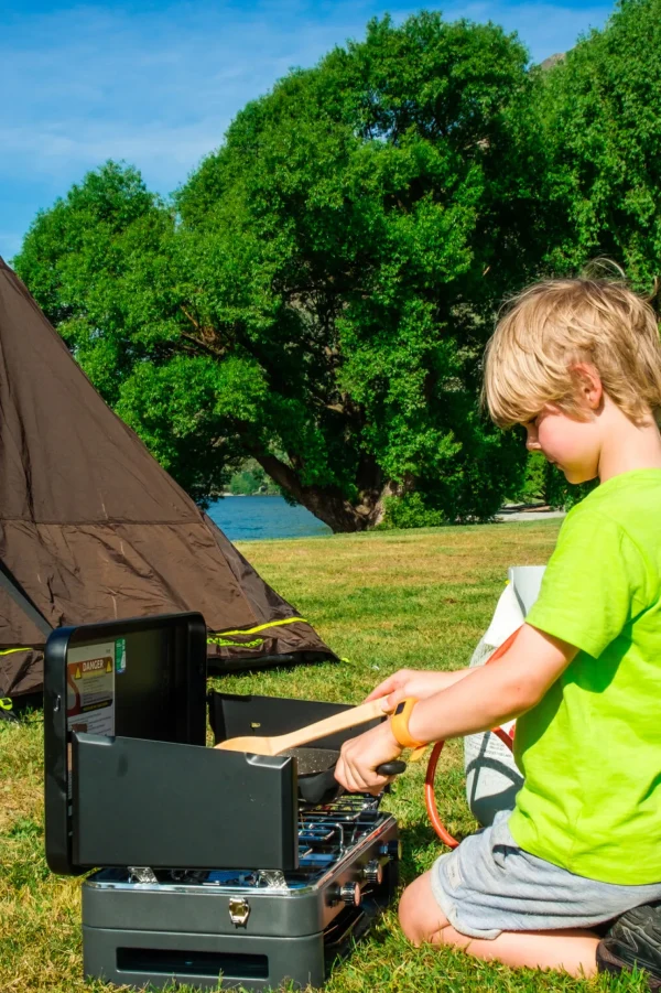Zempire 2 Burner Deluxe Stove & Grill>Macpac Cheap