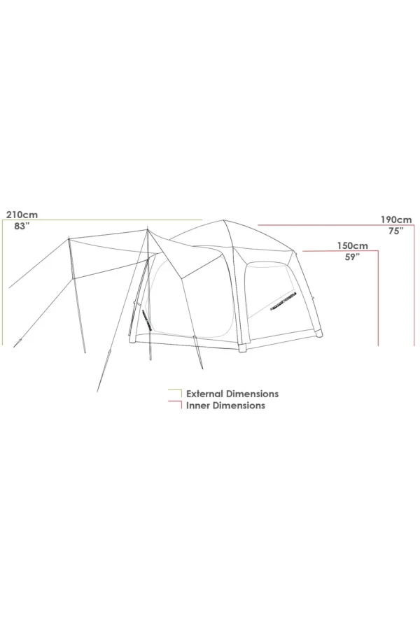 Zempire Pronto 4 V2 4 Person Air Tent>Macpac Best