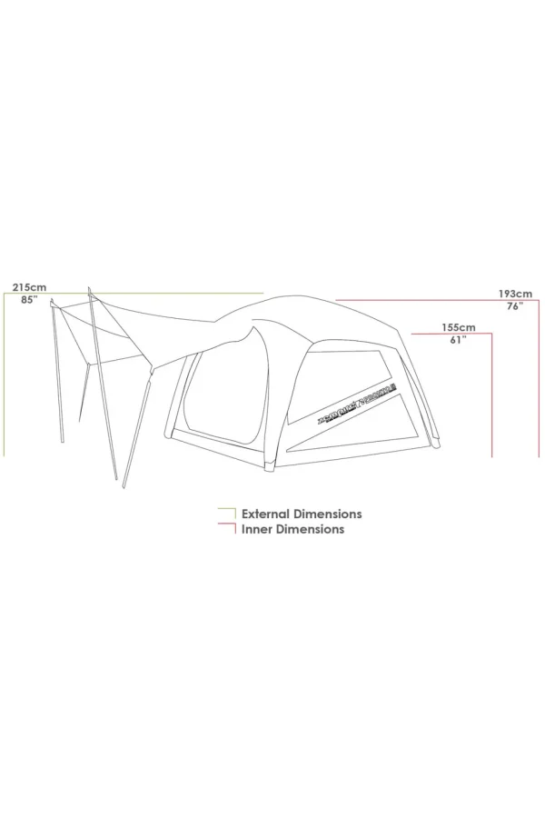 Zempire Pronto 5 V2 5 Person Air Tent>Macpac Discount